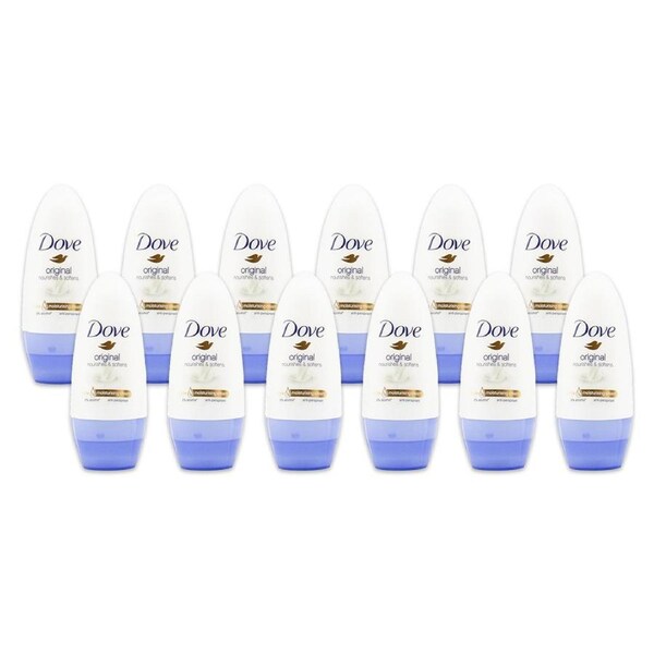 12x Dove 40ml Antiperspirant Roll On Deodorant 48h Skin Care Protection Original