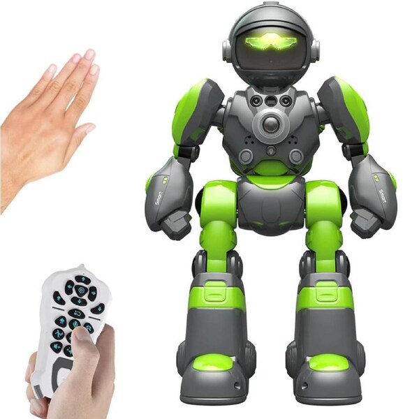 Catzon RC Robot Toys for Kids with Gesture Sensing Interactive Warrior Robot 1538-Green