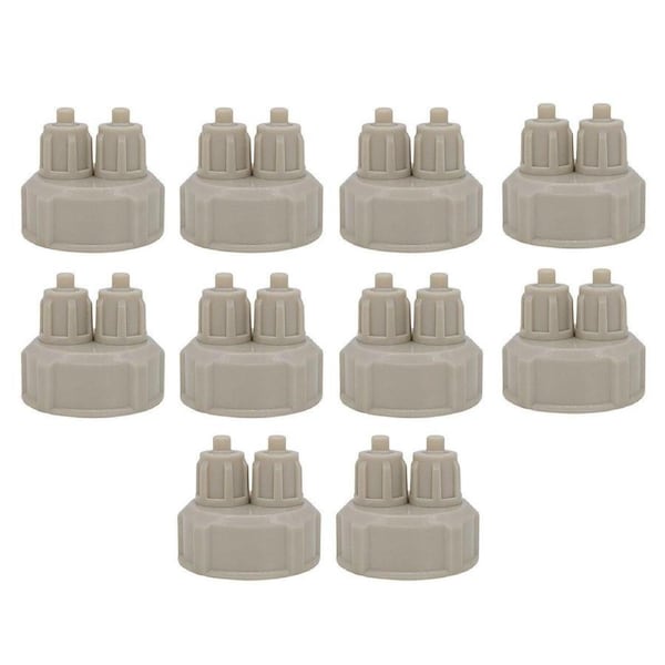 10pcs Aquarium CO2 Generator Bottle Cap Fish Tank DIY Air Diffuser Valve Guage