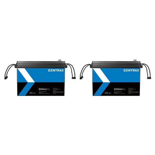 GENTRAX 12V 200Ah Lithium Battery 5120Wh Outdoor RV Power