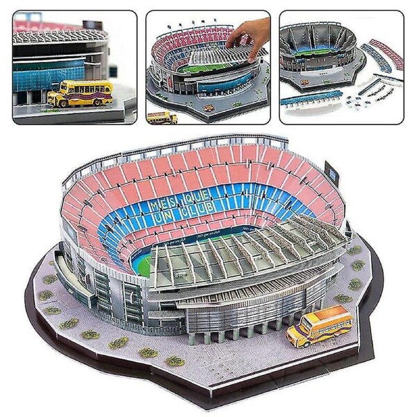Barcelona Camp Nou Stadium 3d Puzzle Football Club Jigsaw Model Spain Boxed