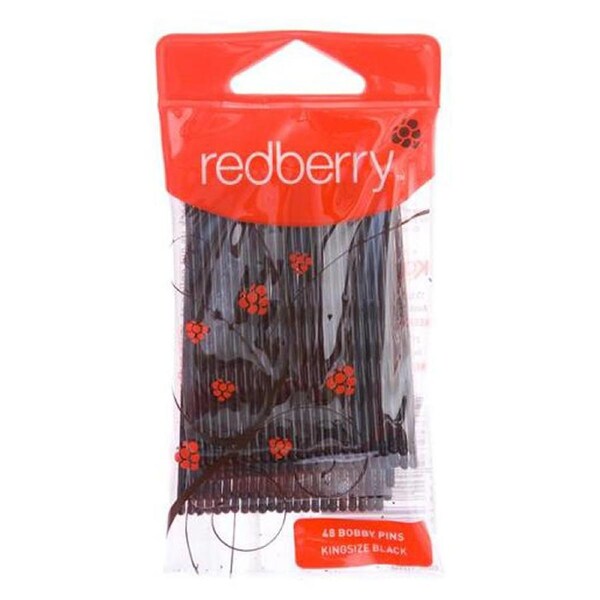 Redberry Kingsize Black Bobby Pins 48 Pack x 6