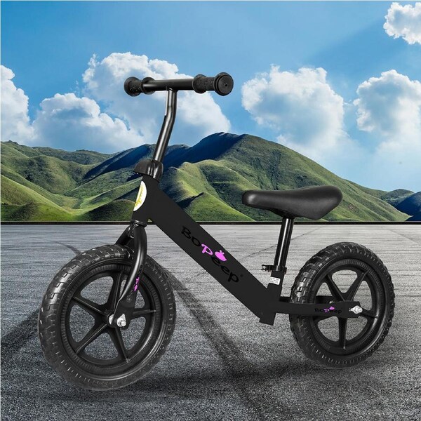 BoPeep Balance Bike Carbon Steel Lightweight Black