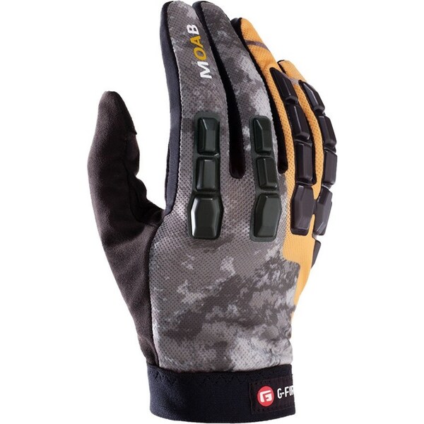 G-Form Moab Mountain Bike Trail Glove/Mitts Protective Pair Grey/Sunburst L
