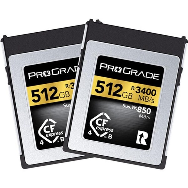 ProGrade Digital 512GB CFexpress 4.0 Type B (Gold) - 2 Pack