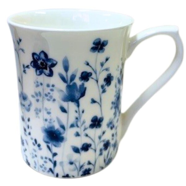 Queens By Churchill Aquarelle Blue - Royale Mug Cottage Garden