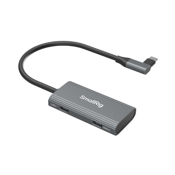SmallRig 4-in-1 USB-C Hub PD 100W / USB-C 3.1 / USB-C 2.0 with Audio Adapter x 2 4598