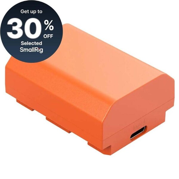 SmallRig NP-FZ100 USB-C Rechargeable Camera Battery (Orange) 4969