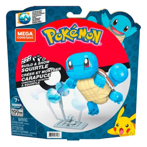 Mega Bloks Pokemon Build and Show Squirtle Building Set