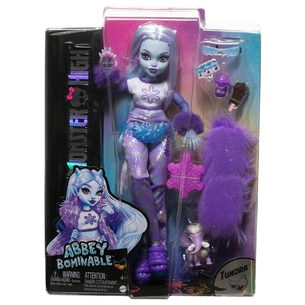 Monster High Abbey Bominable Yeti with Tundra Pet Fashion Doll