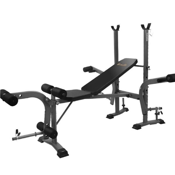 Multi Station Weight Bench Press Fitness Weights Workout Equipment Home