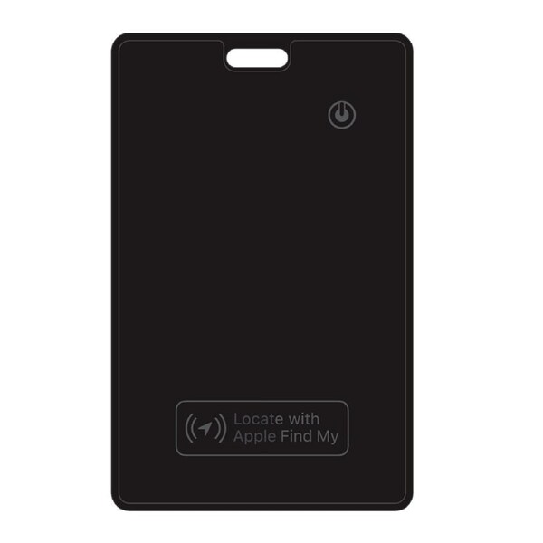 Slim Laser Smart Card Tracker w/ Wireless Charging - Rechargeable, Works with Apple Find My App