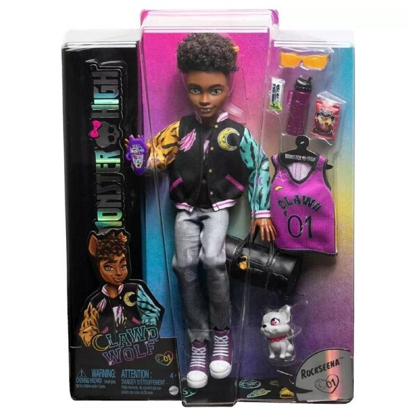 Monster High Clawd Wolf With Rockseena Pet Fashion Doll