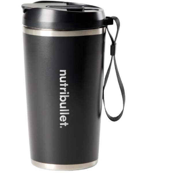 NutriBullet Flip Stainless Steel Portable Blender (Black)