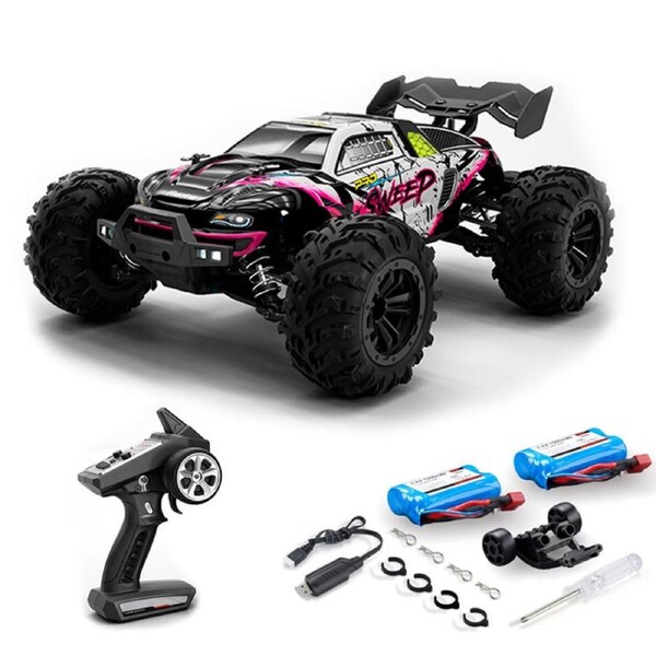 Catzon 70KM/H 4WD High Speed Brushless RC Truck 1:16 Scale RC Car All Terrain Off Road RC Car Red
