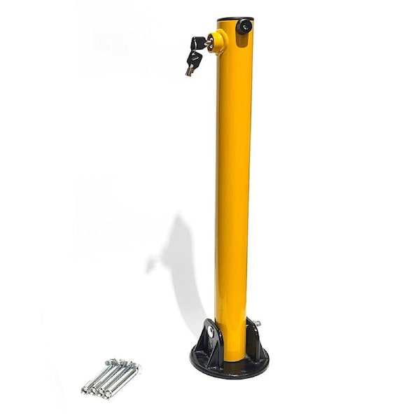 Parkero Heavy-duty Parking Bollard locker Barrier Vehicle 2 Side Fold-down Design Cast Steel Base 60cm