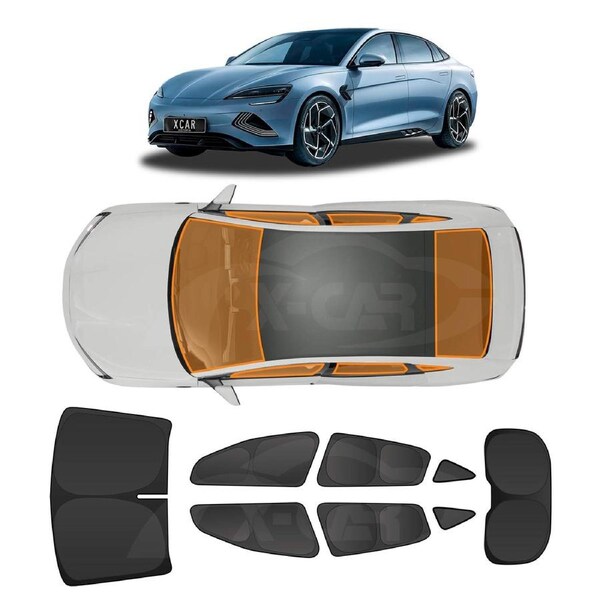 Window Sunshade Block Cover for BYD Seal 2023-Onwards Side Rear Windshield Sun Shades Parking/Camping Privacy Protection