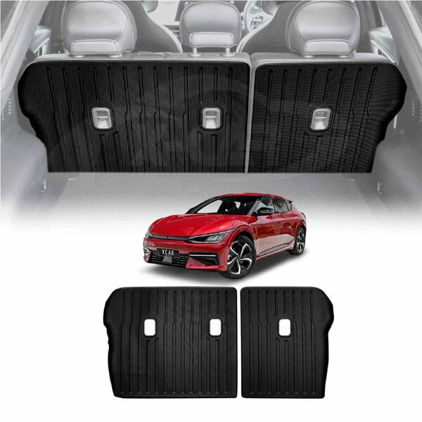 Back Seat Protector for Kia EV6 2021-Onwards All Weather Heavy Duty Car Kick Cargo Mats Cover Accessories