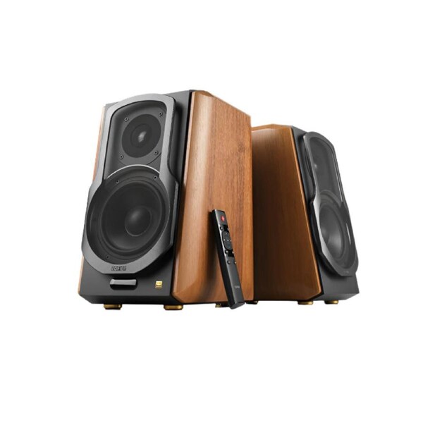 Edifier S1000MKII Bookshelf Bluetooth Studio Speakers Brown