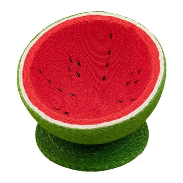 Watermelon Cat Scratching Pot Board All in One Scratcher Toy for Cats Kitten