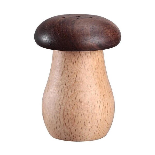 Solid Wood Toothpick Holder Black Walnut Beech Cute Mushroom Toothpick Box