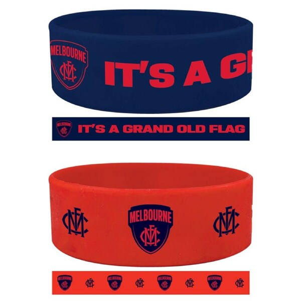 Melbourne Demons Set of 2 Wrist Bands