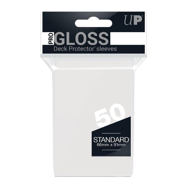Ultra Pro: PRO-Gloss 50ct Standard Deck Protector sleeves: Clear