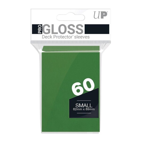 Ultra Pro: PRO-Gloss 60ct Small Deck Protector sleeves: Green