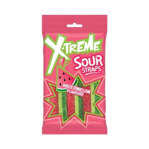 X-Treme Watermelon Sour Straps 160g