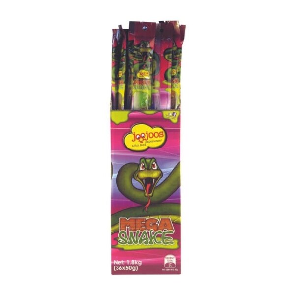 DATED SPECIAL Joo Joos Wrapped Mega Snakes 50g (BB March 2026)