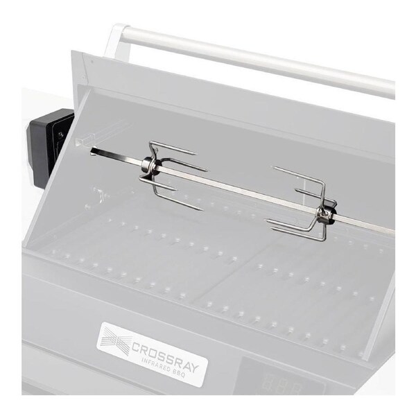 Crossray Rotisserie Kit for TCE22HT Extreme Electric Barbeque BBQ 240V Black
