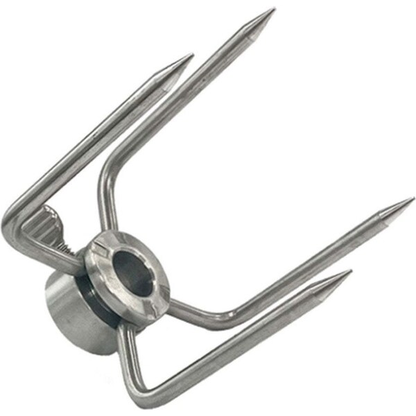 Crossray Replacement Stainless Steel Durable 4 Prongs Fork For Rotisserie Kit
