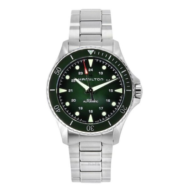 Hamilton Khaki Navy Scuba Green Dial Swiss Made Automatic H82525160 Mens Watch