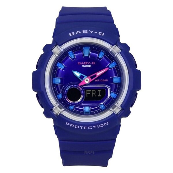 Casio Baby-G Analog-Digital Alarm Backlight BGA-280DN-2A 100M Ladies Watch