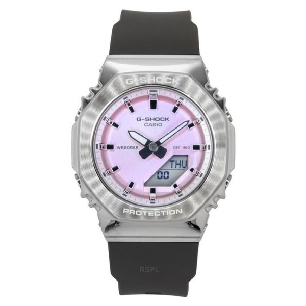 Casio G-SHOCK Pink Dial World Time Alarm Quartz GM-S2110-4A 200M Ladies Watch