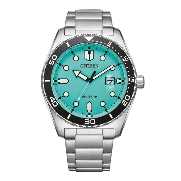 Citizen Marine Turquoise Dial Sports Eco-Drive 100M Men's Watch AW1760-81W