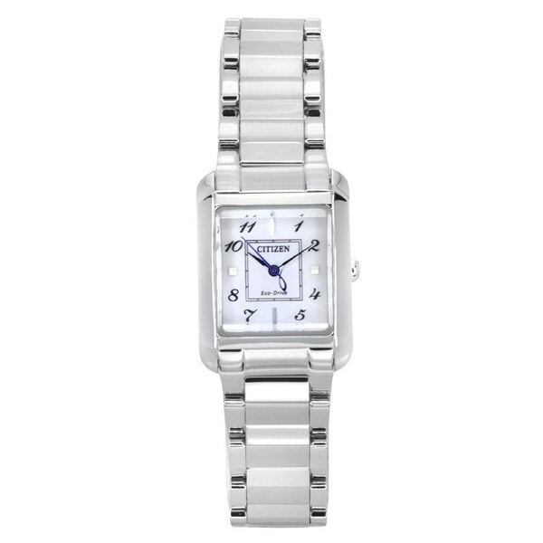 Citizen L Eco-Drive Stainless Steel Mother of Pearl Dial EW5600-87D Ladies Watch
