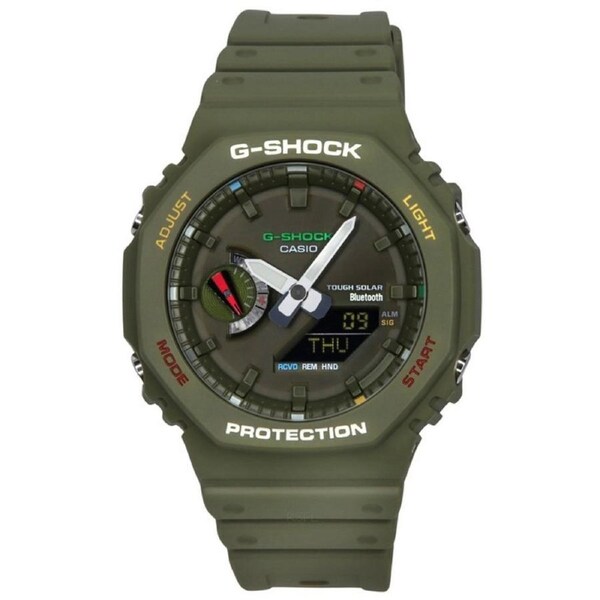 Casio G-SHOCK Smartphone Link Bluetooth Green Dial GA-B2100FC-3A 200M Mens Watch