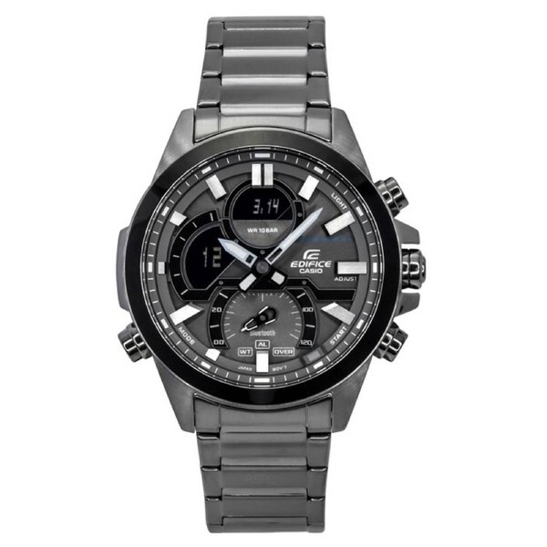 Casio EDIFICE Smartphone Link Bluetooth Alarm Timer ECB-30DC-1B 100M Mens Watch