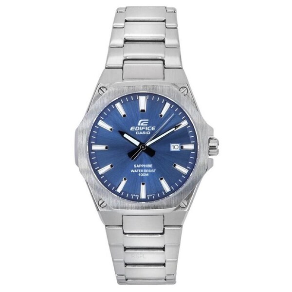 Casio EDIFICE Analog Stainless Steel Blue Dial EFR-S108D-2A 100M Mens Watch