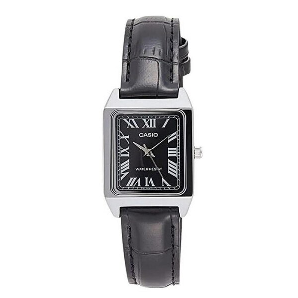 Casio Analog Leather Strap Black Dial Quartz LTP-V007L-1B Womens Ladies Watch