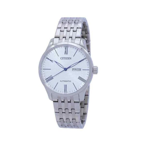 Citizen Stainless Steel White Dial Automatic Day/Date NH8350-59B 50M Mens Watch