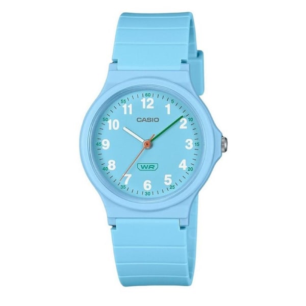 Casio POP Analog Blue Bio Based Resin Blue Dial Quartz LQ-24B-2B WR Ladies Watch