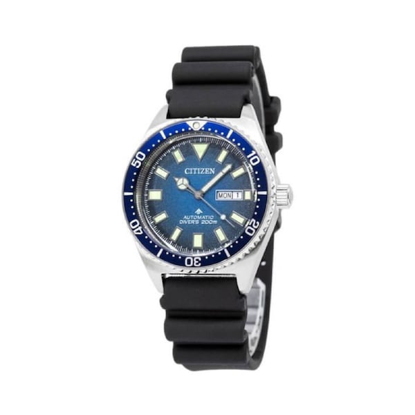Citizen Promaster Rubber Strap Blue Dial Automatic Diver NY0129-07L Mens Watch