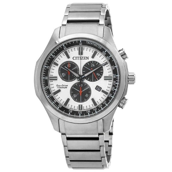 Citizen Eco-Drive Chronograph GMT Tachymeter Titanium AT2530-85A 100M Mens Watch