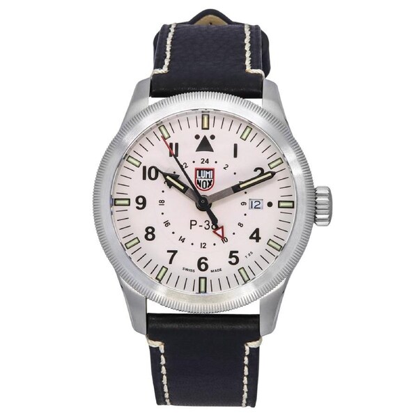 Luminox Air Pilot P-38 Lightning GMT White Dial Swiss Quartz XA.9527 Mens Watch