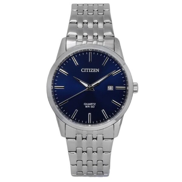 Citizen Stainless Steel Bracelet Midnight Blue Dial Quartz BI5000-87L Mens Watch