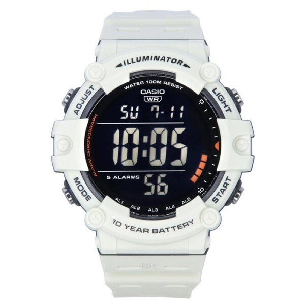 Casio Digital Alarm Timer Calendar Illuminator Day/Date AE-1500WH-8B2 Mens Watch