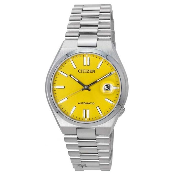 Citizen Tsuyosa Stainless Steel Yellow Dial Automatic NJ0150-81Z 50M Mens Watch