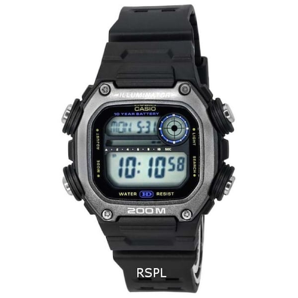 Casio Digital Sports Alarm Illuminator Timer Quartz DW-291HX-1A 200M Mens Watch